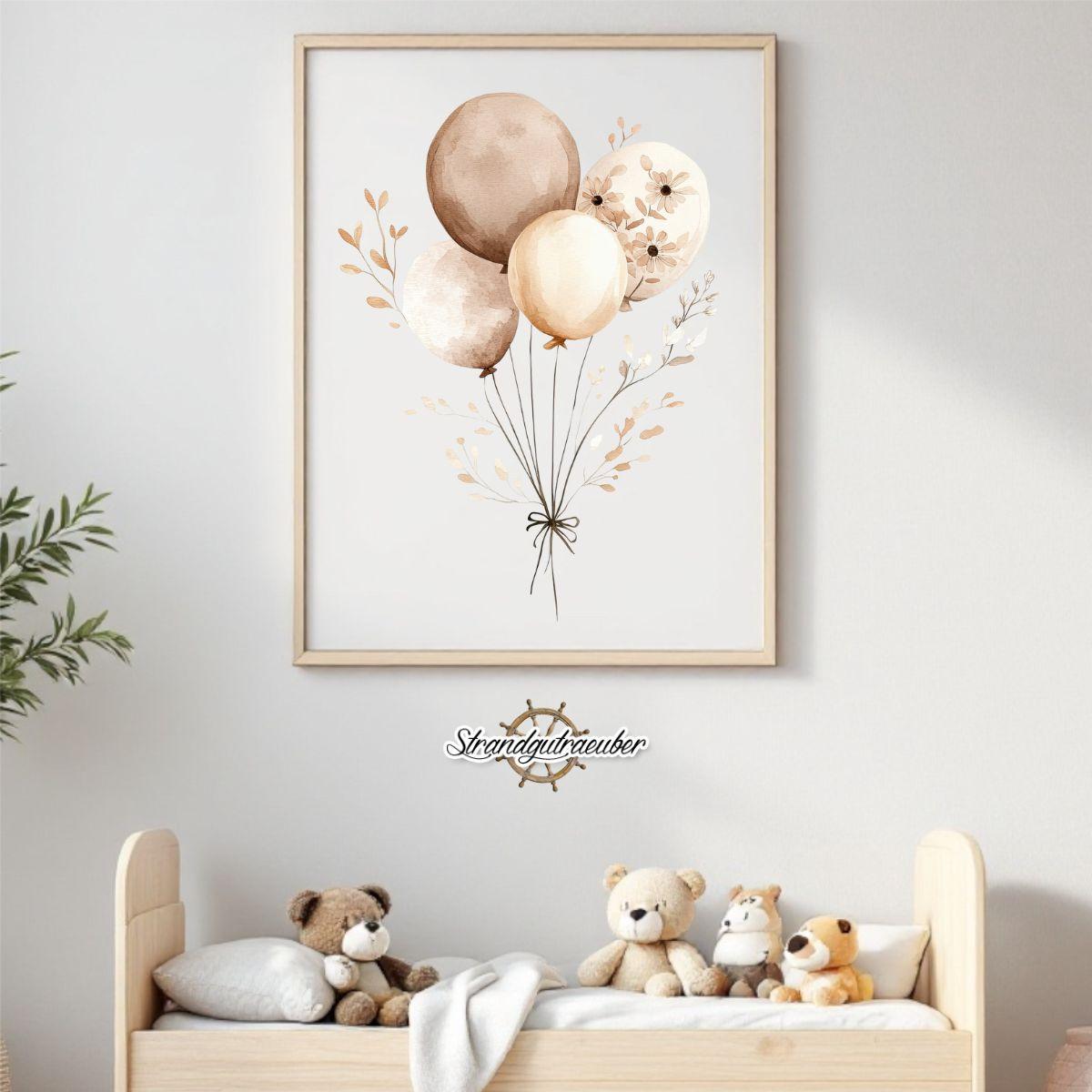 Buegelbild Boho Ballons Buegelbild Boho Ballons